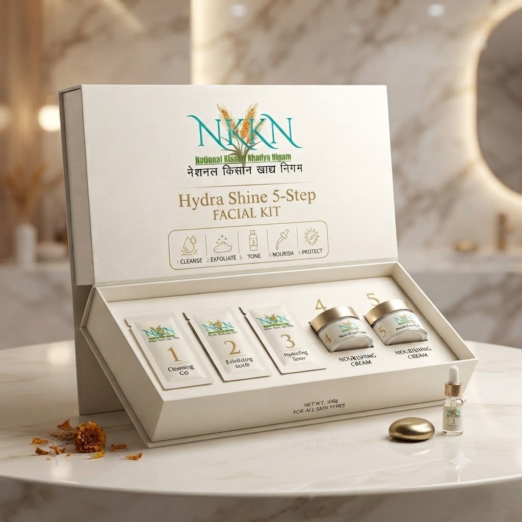 Read more about the article NKKN Brand Hydra Shine 5-Step Facial Kit For All Skin Types – Your Complete At-Home Facial Solution