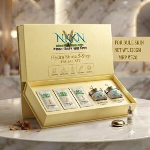 Read more about the article NKKN Brand Hydra Shine 5-Step Facial Kit for Dull Skin: Reveal Your Natural Glow with Professional Skincare at Home